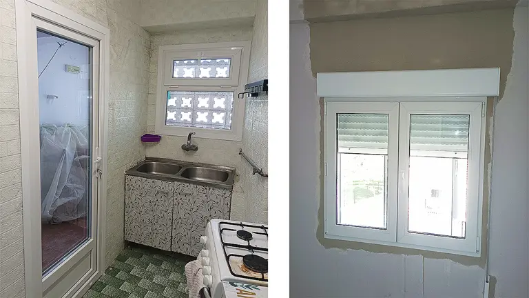 Ventanas después de la sustitución