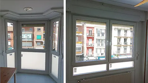 Ventanas de aluminio en oficina