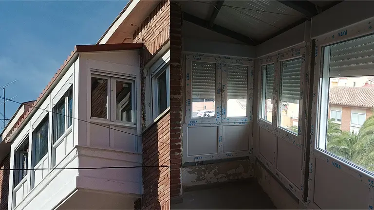 Instalación de nuevas ventanas en una vivienda